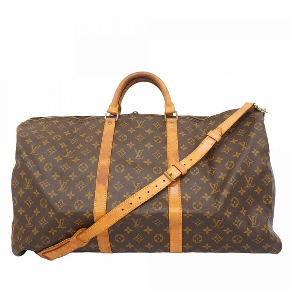 LOUIS VUITTON Monogram Keepall Bandouliere 60 M41412 Brown Bag - Picture 1 of 16